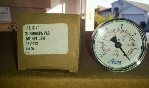 Weiss Instruments Pressure Gauge TL15-VAC-8B 30INHG/KPA VAC 1/8&#034; NPT CBM New