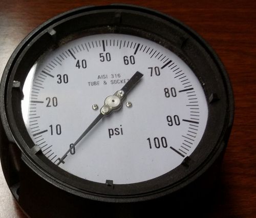 New aisi 316 tube &amp; socket 4.5&#034; process gauge for sale