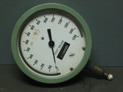 Ashcroft 4297 test gauge 1500 psi mirrored scale alum case 5-1/2&#034; face 1/4&#034; npt for sale