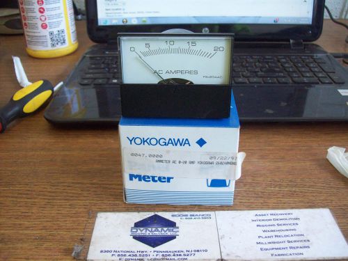 NEW YOKOGAWA AMMETER AC 0-20 AMP 260240NGNG