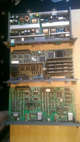 Set of 3x fanuc rj2 control cards - used for sale