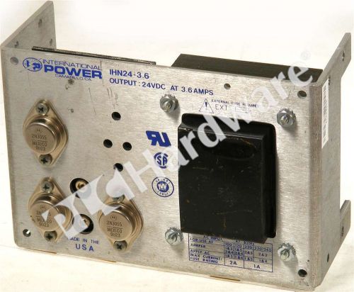 International Power IHN24-3.6 Linear Power Supply 24V DC 3.6A