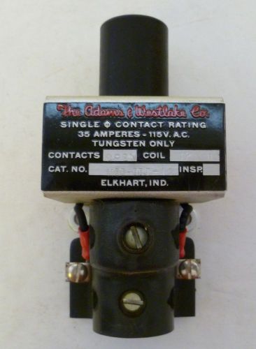 Adams &amp; Westlake, 12V Coil Open Contact 1155-ODT-12 Relay 35 Amp, Vintage