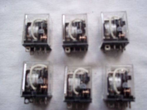 6 new omron relays ly2 c  24 volt dc coil   ly2c for sale