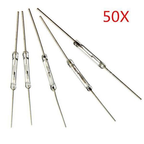 50x reed switch 10w n/o low voltage current normally open magnetic switch 2x14mm for sale