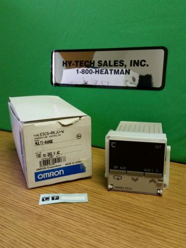 OMRON E5CS-RKJU-W Multi Range Temperature Controller -- 100 to 240 VAC