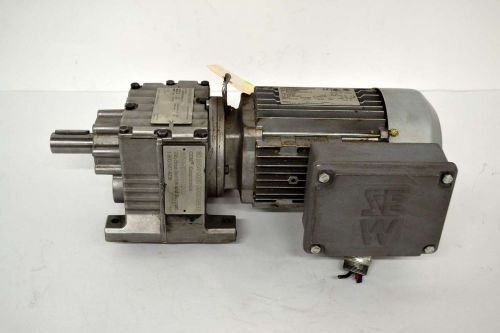 Sew eurodrive r27/a 0.75hp 266/460v 1700/181rpm 3ph gear 9.41:1 motor b411699 for sale