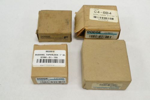 Lot 4 new dodge assorted taper lock bushing 7/8 1 1-11/16 1-1/2in bore b257410 for sale