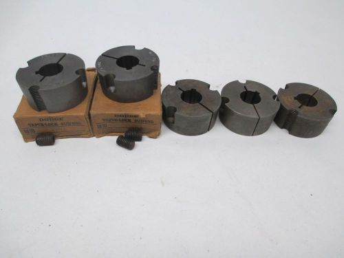 Lot 5 new dodge assorted 1610 13/16 taper lock bushing 13/16in id d302812 for sale