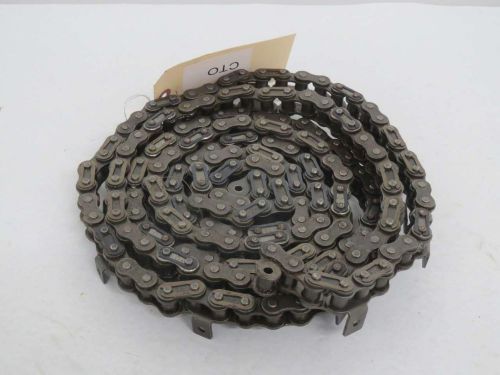 New rexnord 50fmc link-belt 5/8in 10ft single strand roller chain b376257 for sale