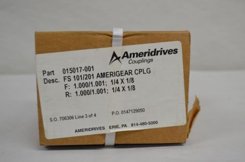 New ameridrives 015017-001 fs101/201 full coupling set 1.000/1.001in d203283 for sale