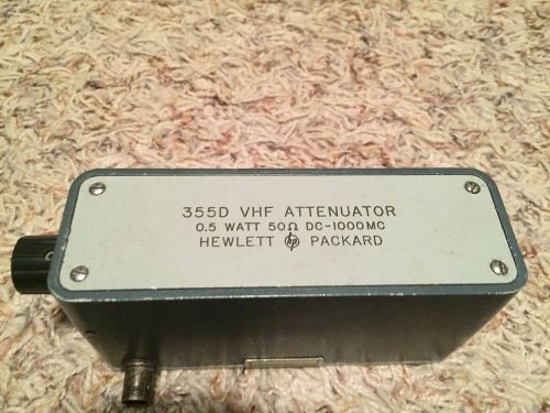 hp 355d vhf attenuator 0.5watt 50ohm dc-1000mhz test equip