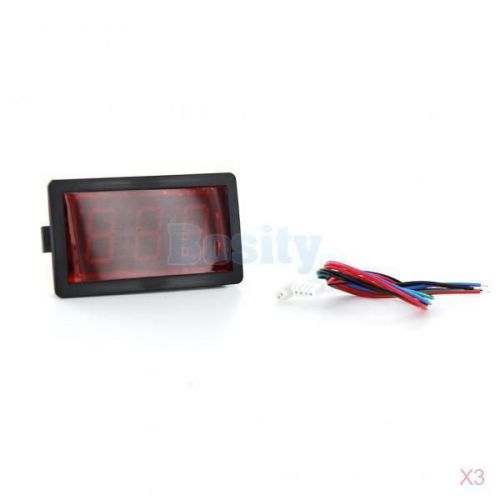 3x 0.8&#034; red led 0~999 3 digital up and down digital counter totalizer dc5v~28v for sale