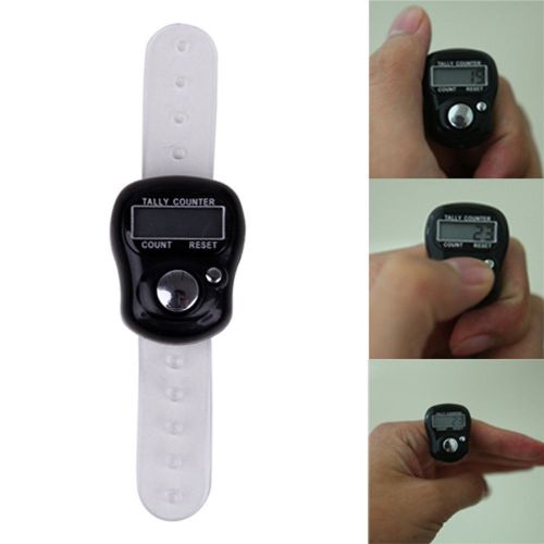 5 Pcs Mini 5 Digit LCD Electronic Digital Golf Finger Hand Ring Tally Counter