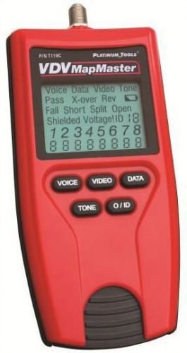 Platinum Tools T119C VDV MapMaster Tester. Tests Voice, Data, and video