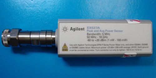Agilent e9327a 50mhz-18ghz peak and ave power sensor type n for sale