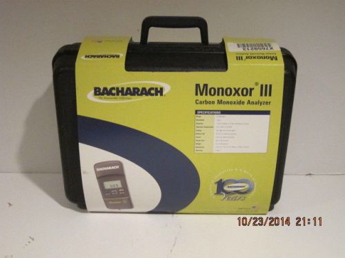 Bacharach monoxor iii carbon monoxide analyzer-free shipping, new in sealed box! for sale