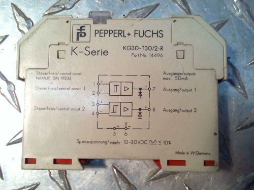 PEPPERL + FUCHS KG30-T30/2-R MODULE *USED*