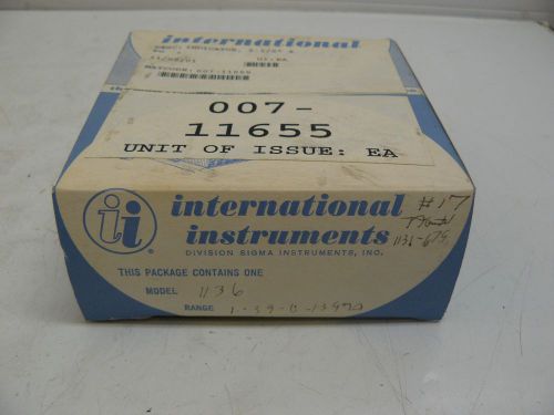 NEW INTERNATIONAL INSTRUMENTS 1136 INDICATOR 9-1136-679 FS=1.39-0-1.39 METER