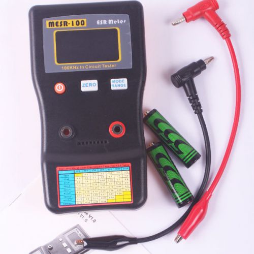 AutoRang In Circuit MESR-100 Capactiance Meter LCD Display Capacitor 0.001-100R