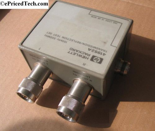 Agilent/hp 41952a 50 ohm 500 mhz transmission/reflection test set for vna spectr for sale