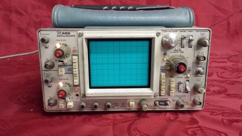 Tektronix 465 Dual Channel 100 MHz Oscilloscope with pouch
