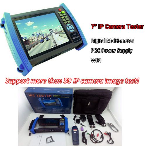 7&#034; Touch Screen IP Monitor CCTV Camera Tester POE Power HDMI Output WIFI Inside