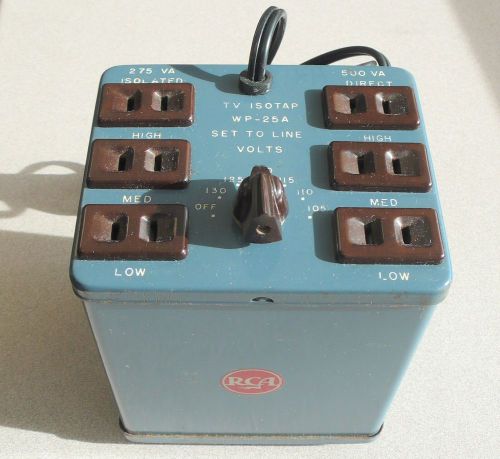 Rca isotap wp-25a variable isolation transformer for sale