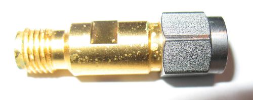 Tektronix 015-0549-00 RF Adapter, SMA Male to SMA Female, 50 Ohm, Gold Plated