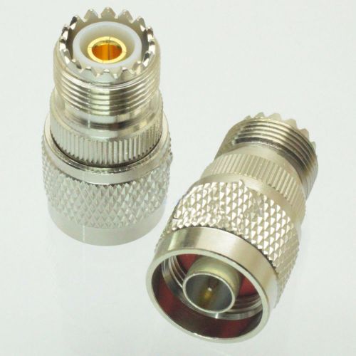 N Male Plug to UHF Female Jack Straight RF Adapter Connector LOW LOSS