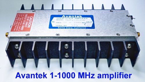 1-1000 MHz wide-band RF amplifier +31 gain, 15 V, tested. Ships free in USA