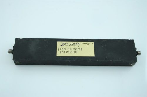 Rf bpf bandpass filter daden 70mhz/11mhz vhf radio 65-75mhz 12db loss tested for sale