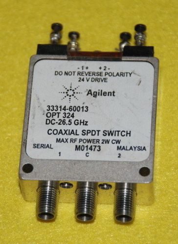 Agilent 33314-60013 COAXIAL SPDT SWITCH DC to 26.5 GHz +24V