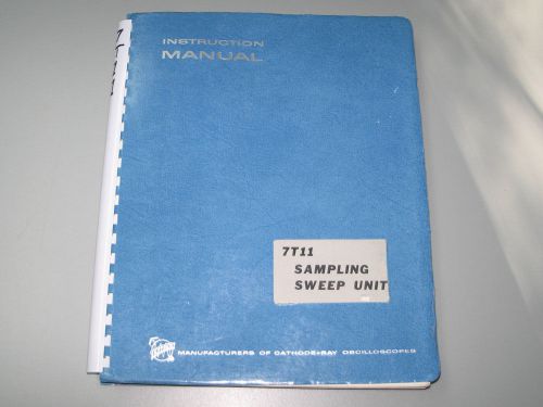 Tektronix 7T11 Sampling Sweep Unit Manual Good Condition original