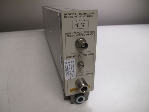 HP Agilent 70621A Preamplifier, 100 kHz to 2.9 GHz, Plugin Module