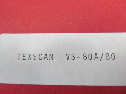 Texscan VS-80, VS80A Sweep Generator Operating &amp; Instruction Manual w/sch 46072