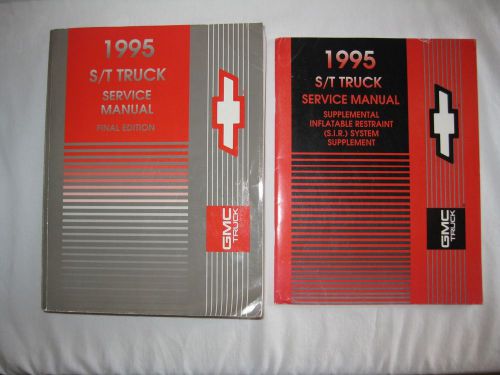 1995 S/T Truck Service Manual plus Inflatable Restraint System Supplement - GMC