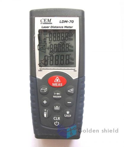 CEM LDM-70 Digital Laser Distance Meter Volume Test Tester 70m Measure Measuring