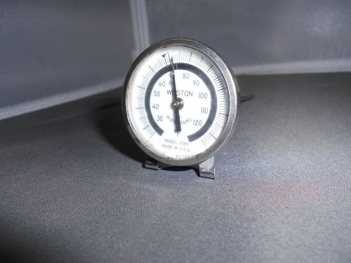 Vintage weston analog large dial faced stem thermometer ss Free shipping