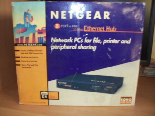 NETGEAR 8 port Ethernet Hub EN308TC NEW