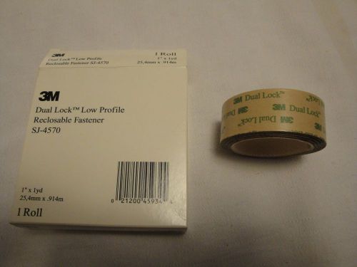3m sj-4570 dual lock low profile reclosable fastener, 1&#034; x 1 yd one roll for sale