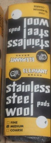 New in box-Vintage Elephant brand stainless steel wool pads/Medium/16 box