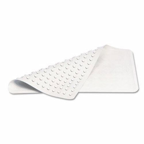 Rubbermaid safti-grip vinyl bath mat, 14 x 22.5, white, 4/carton (rcp703504whi) for sale
