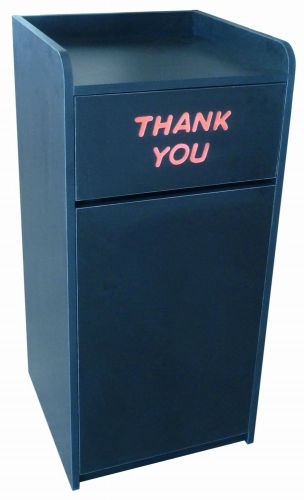 Commercial restaurant trash receptacle, quick ship laminated trash cabinet for sale