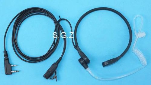 Throat vibrate mic ptt covert earpiece baofeng uv-b5 uv-b6 uv-82 uv-89 us stock for sale