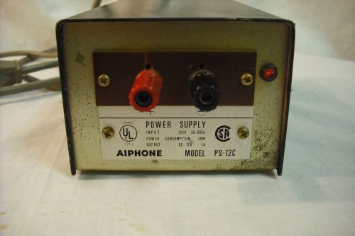 AIPHONE PS-12C Power Supply Input 50/60hz 120V, Output DC12V