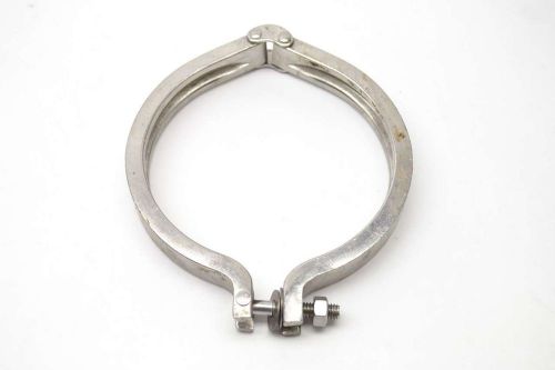 Tri clover stainless 4-1/2in sanitary connection compatible bolt clamp b419687 for sale