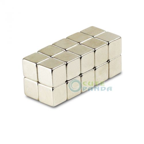 Lot 20pcs N35 Strong Block Cubic Cube Magnets 10 x 10x 10mm Rare Earth Neodymium