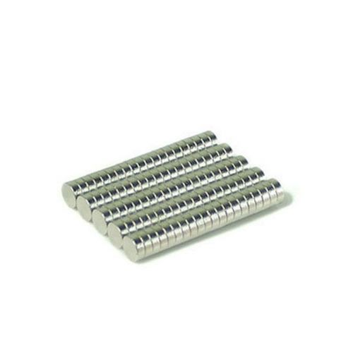 100pcs 1/8&#034; x 1/32&#034; Disc 3x1mm Neodymium Magnets Refrigerator Permanent N35