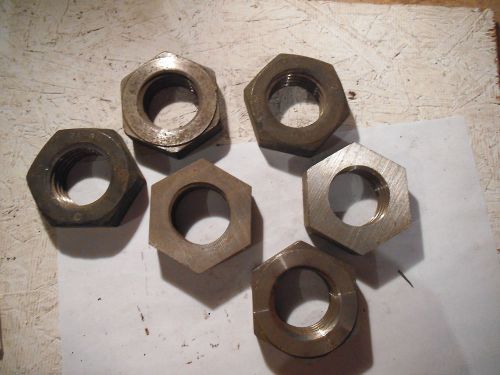 LOT OF (6) 1-3/4&#034; NUTS 1&#034; THICK